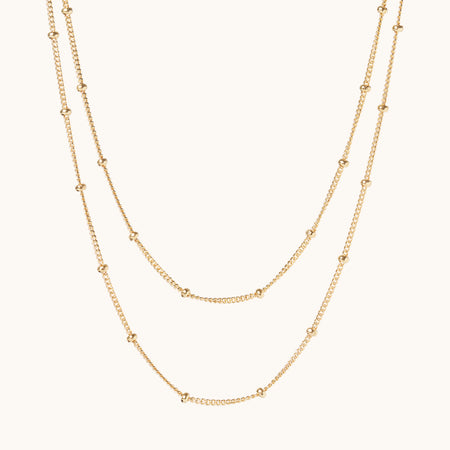 Lume Necklace Layering Set Gold
